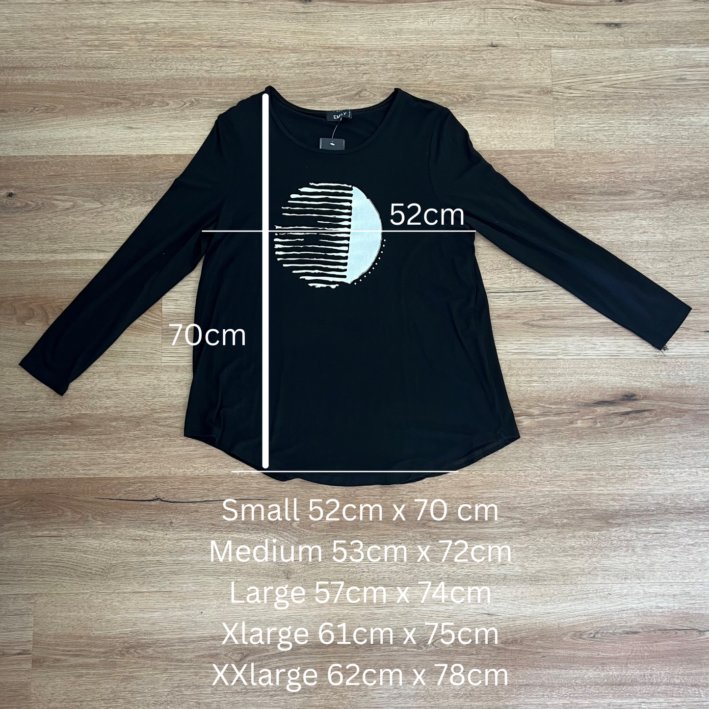 Eclipse Long Sleeve Tee - Black