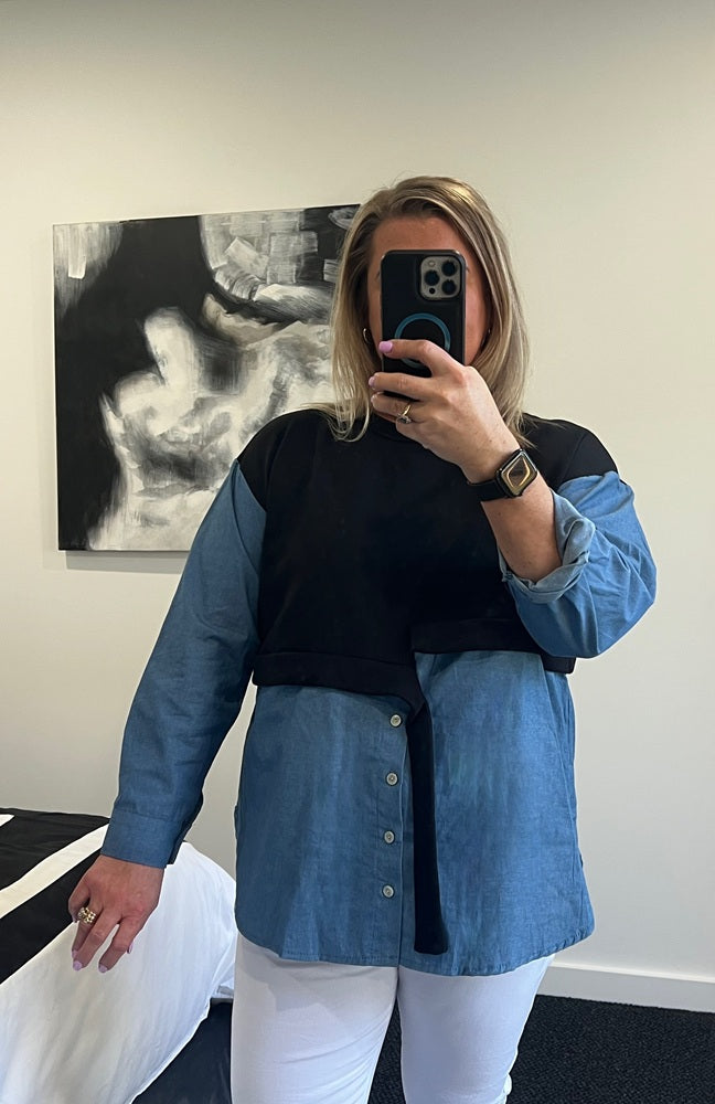 Caddy Two in One Top - Black