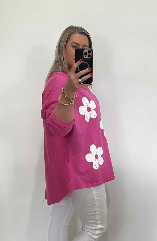 Daisy Sweat - Hot Pink