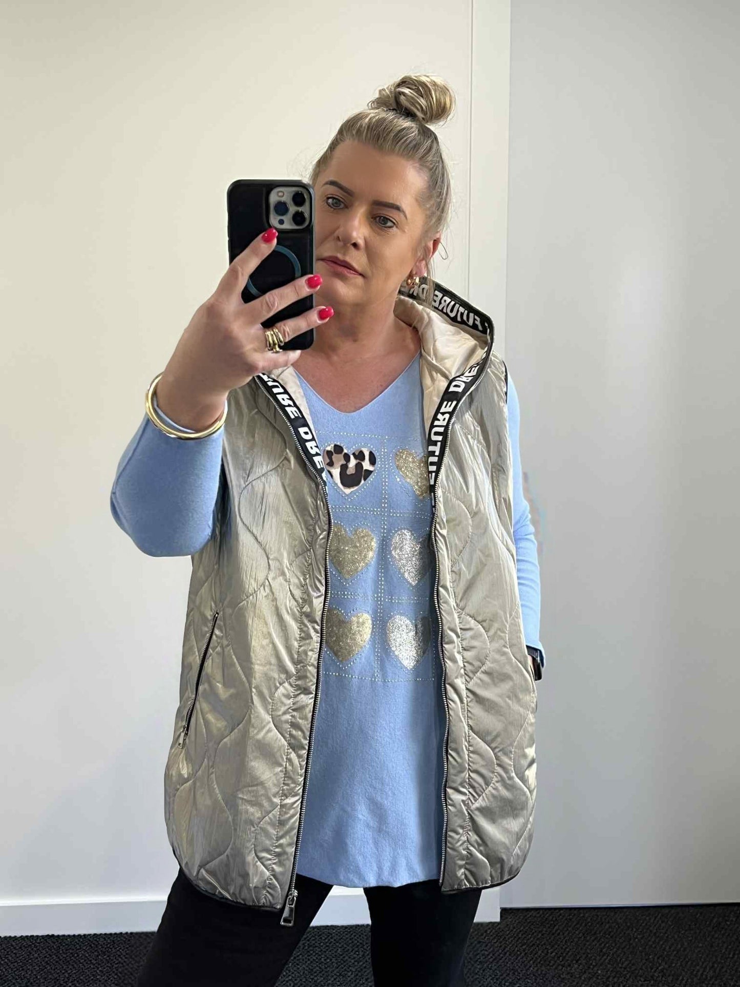 Misty Vest - Pewter Metallic