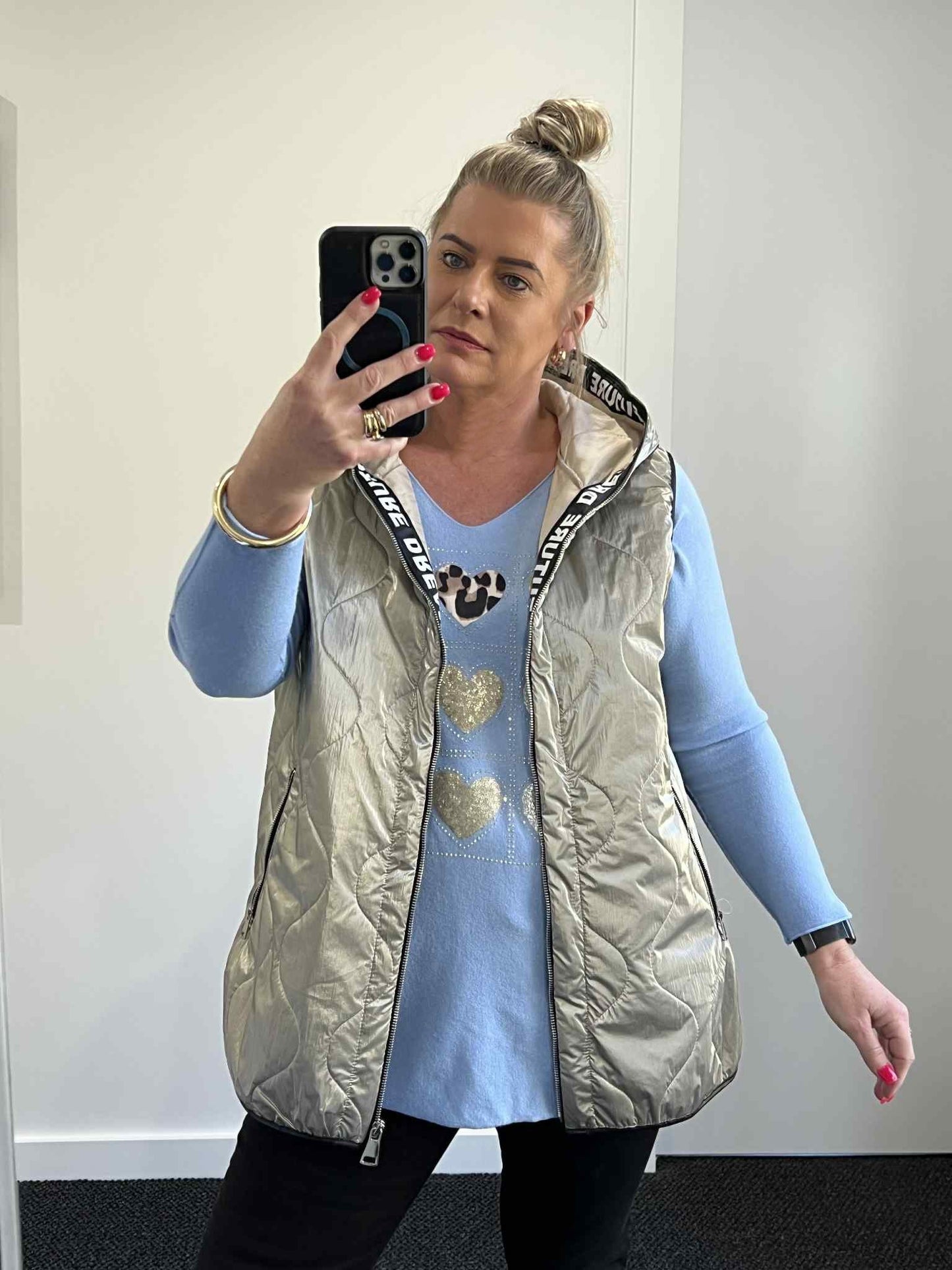 Misty Vest - Pewter Metallic