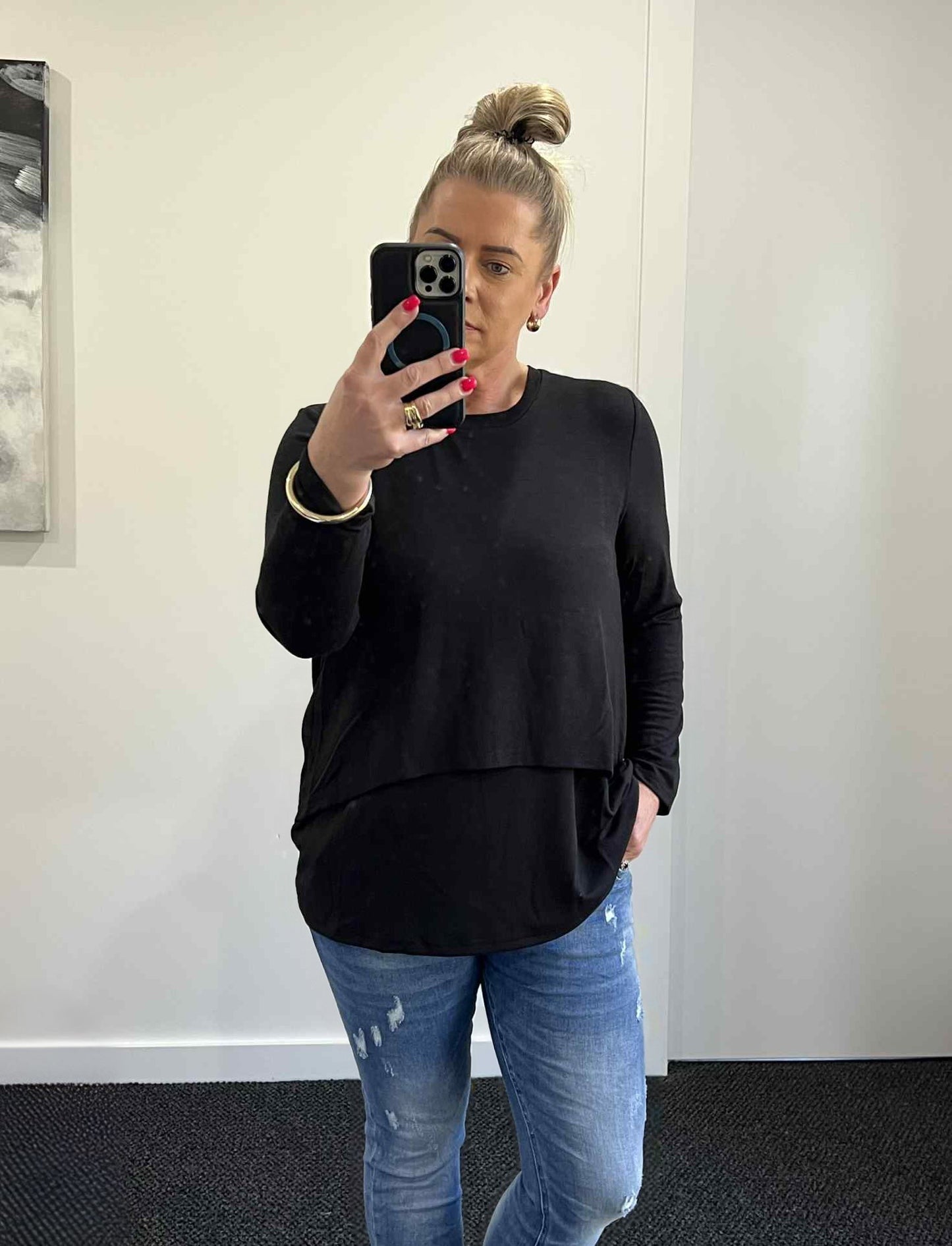 Remy Layered Top - Black