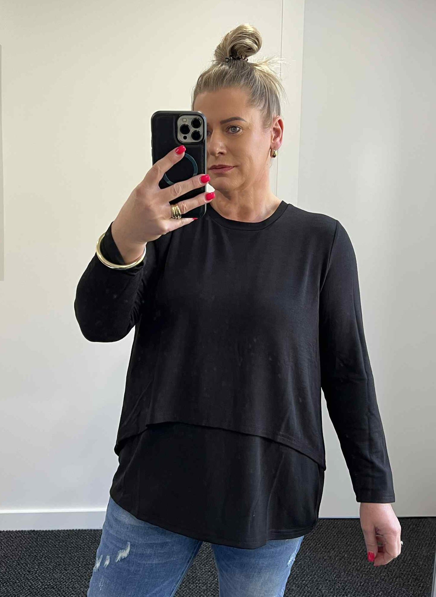 Remy Layered Top - Black