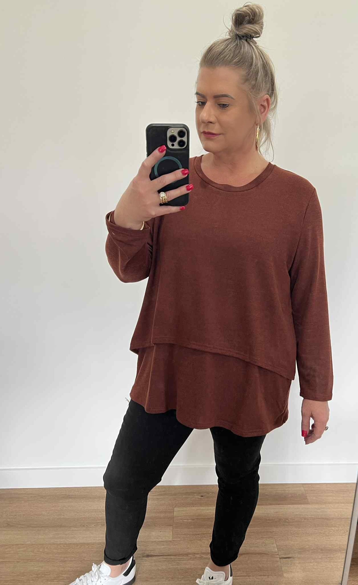 Remy Layered Top - Rust