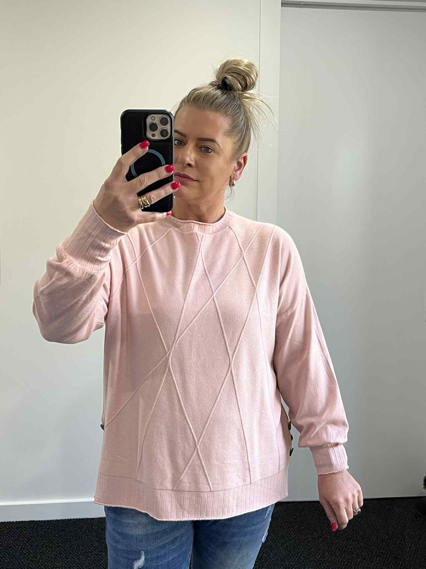 Penny Side Button Knit