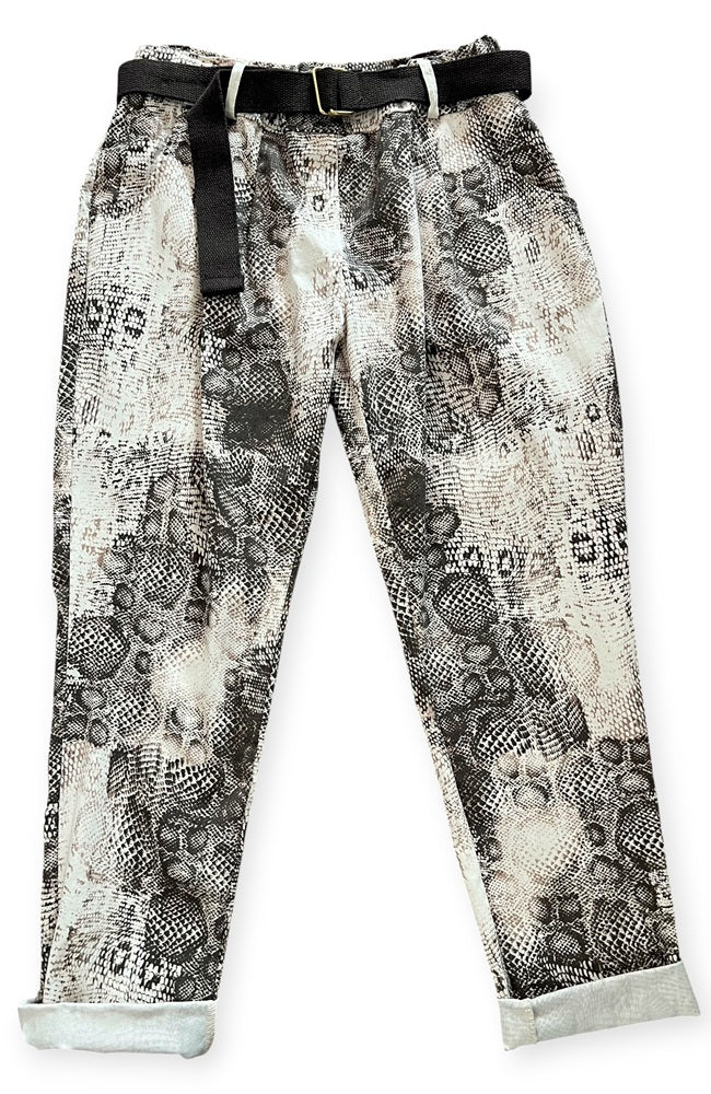 Betsy Belted Snake Pant
