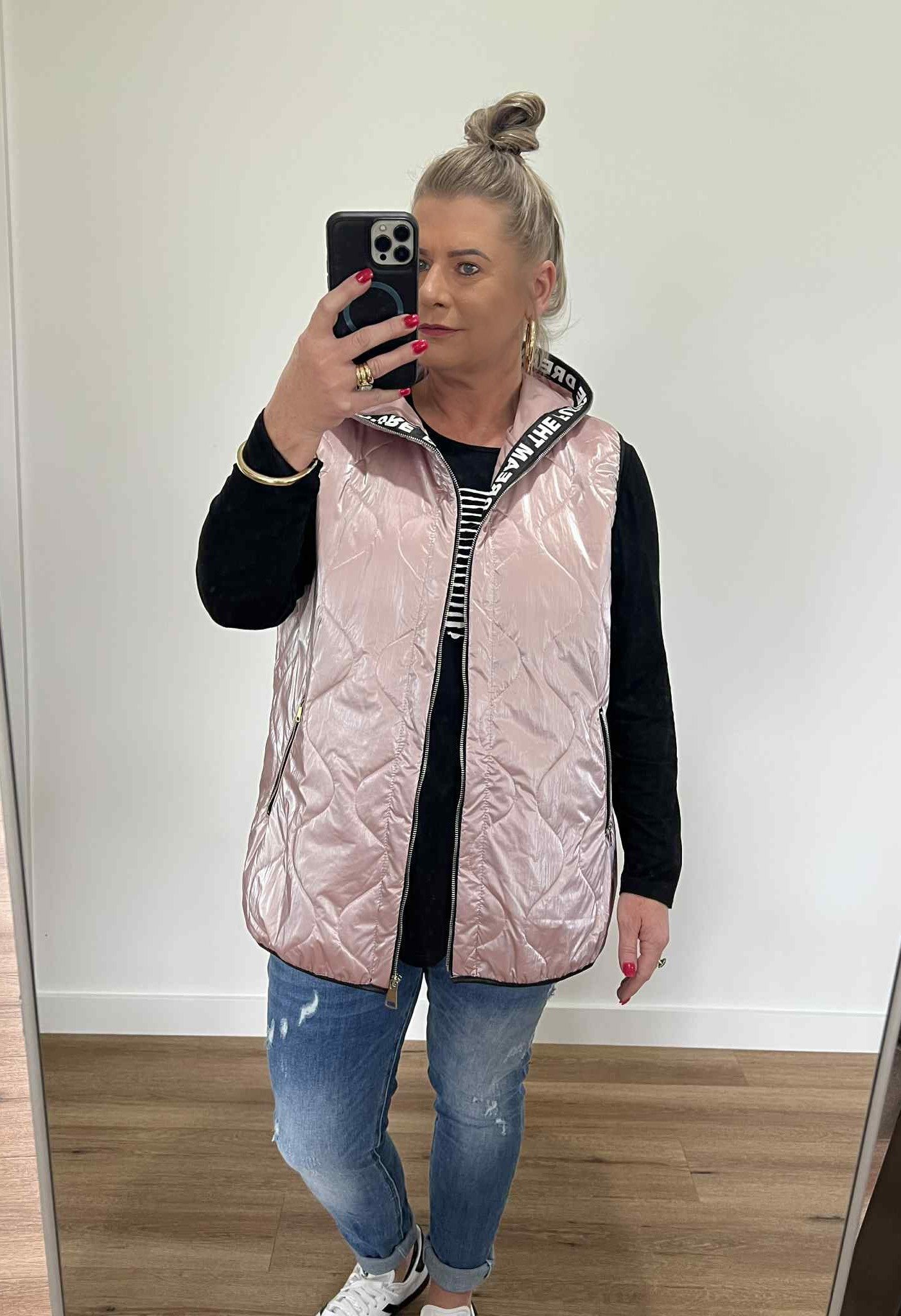 Misty Vest - Pink Metallic