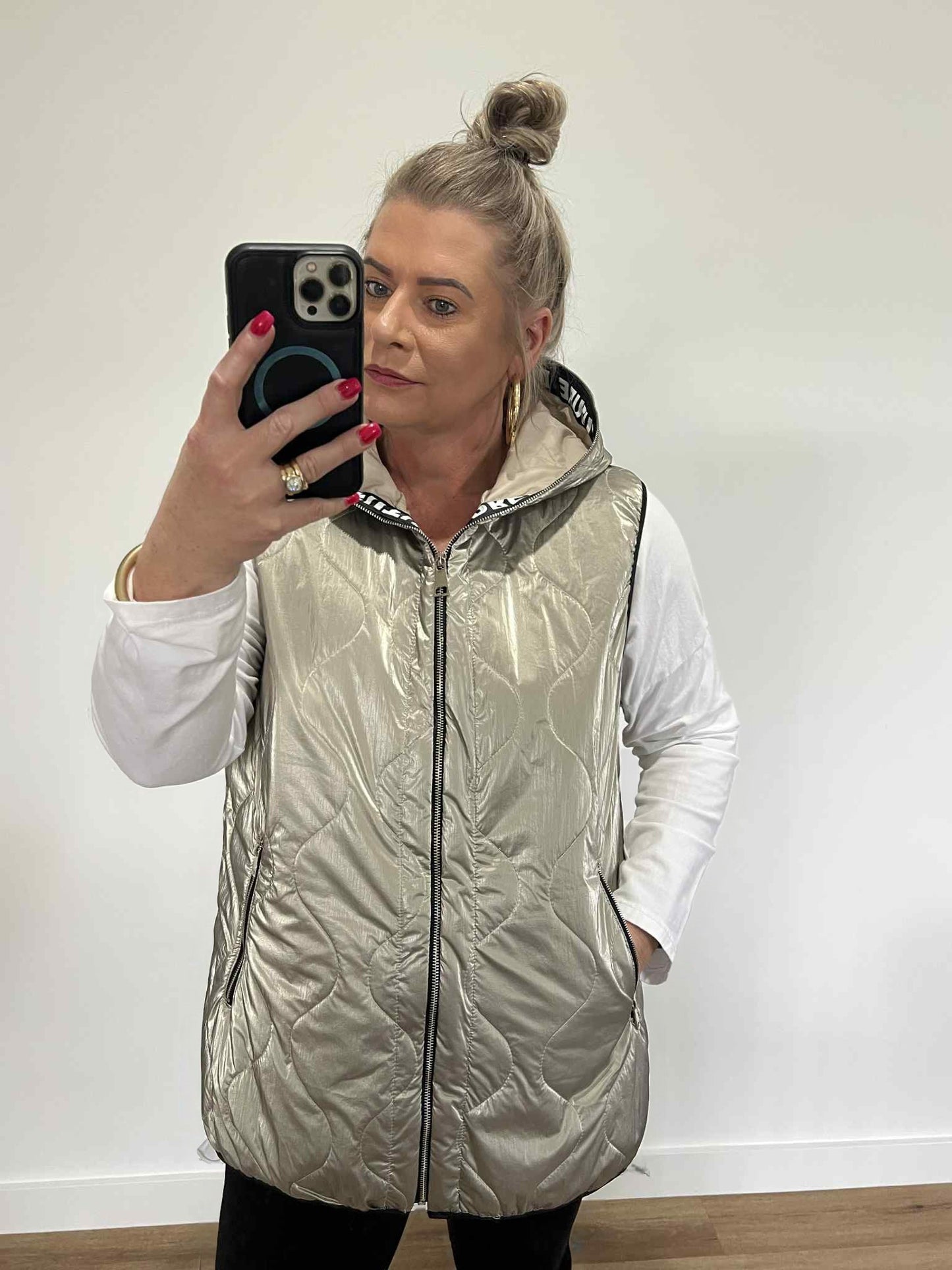 Misty Vest - Pewter Metallic