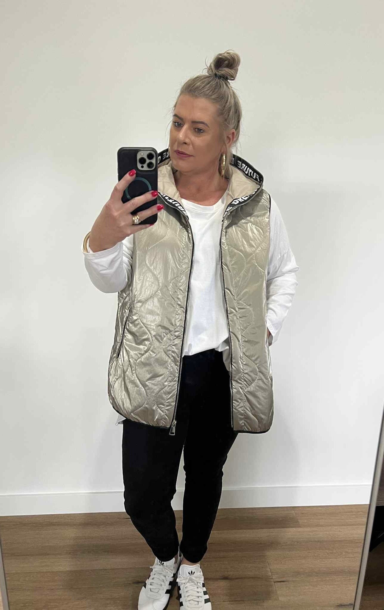 Misty Vest - Pewter Metallic