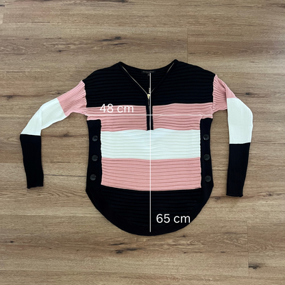 Kelly Zip Neck Knit
