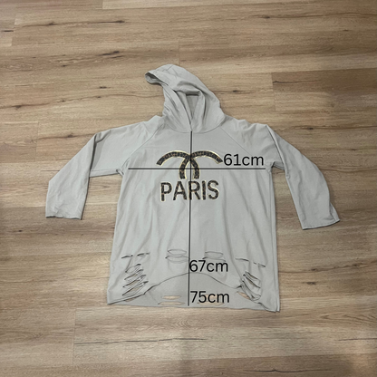Paris Cutout Hoodie