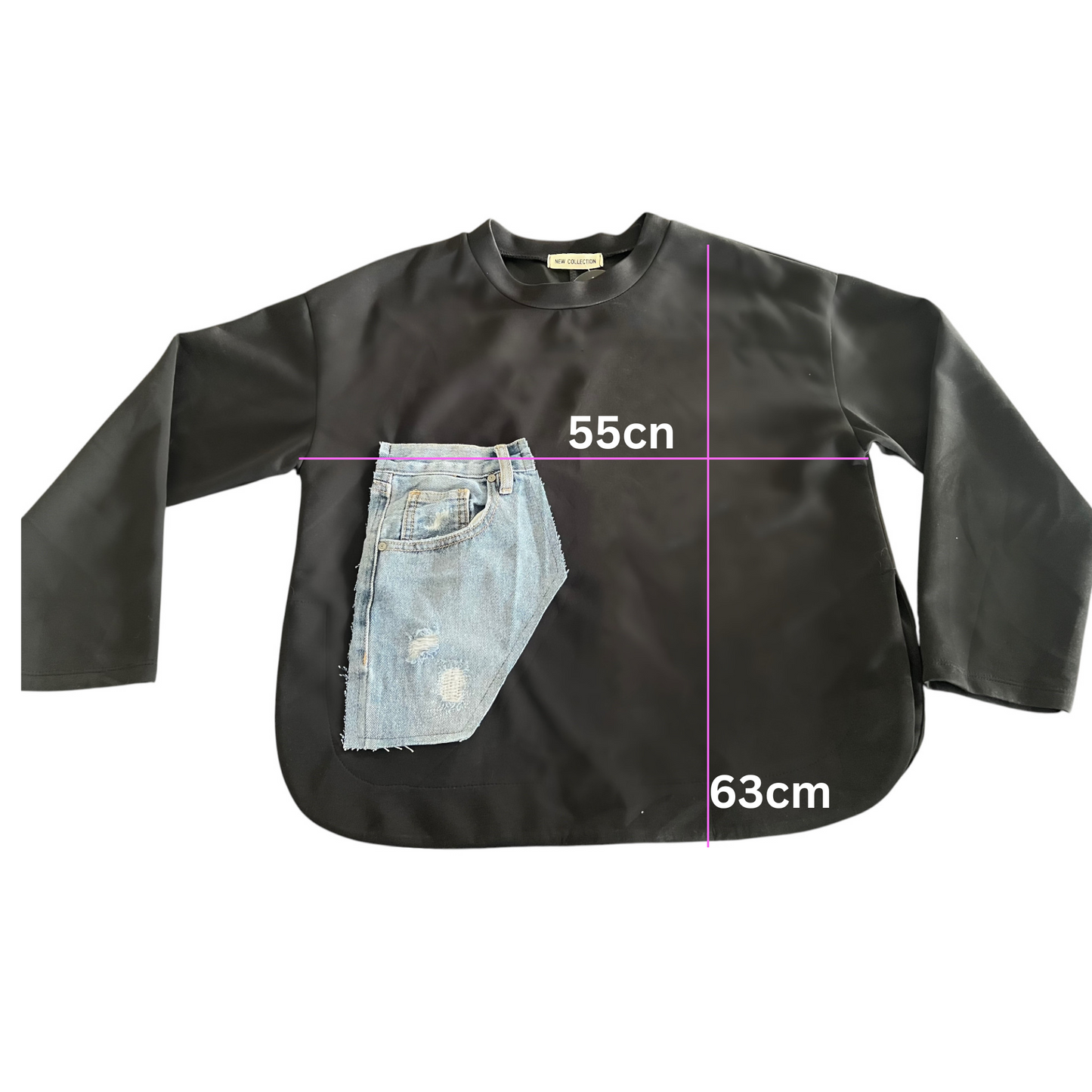 Dallas Denim Patch Top