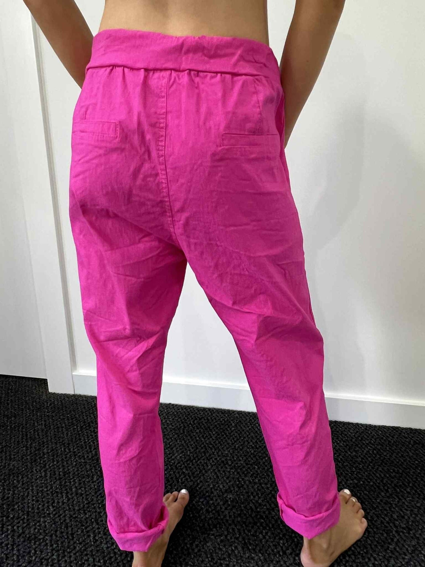 Bessie Zip Pocket Joggers - Pink
