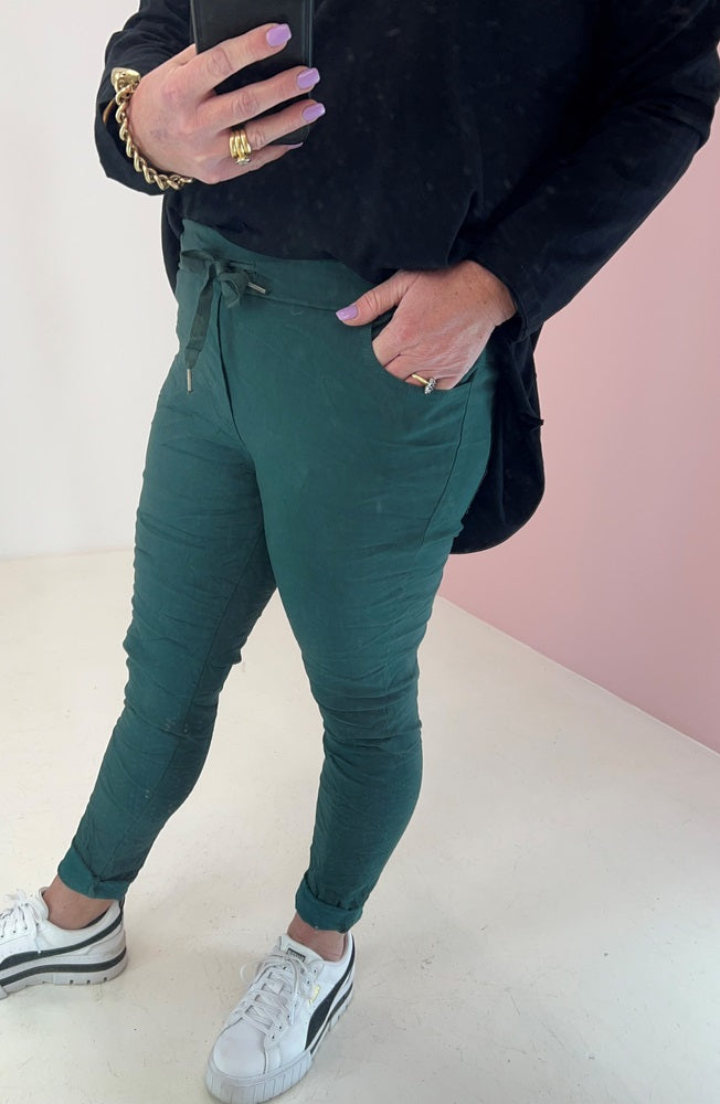 Stevie Pull on Jogger - Petrol