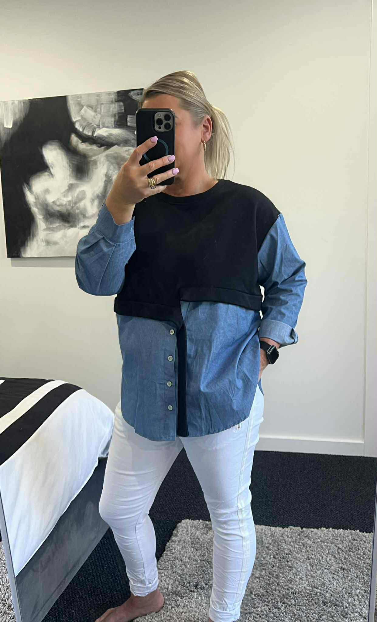 Caddy Two in One Top - Black