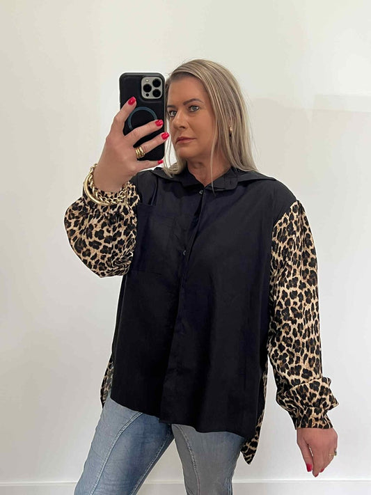Leo Leopard Back Shirt