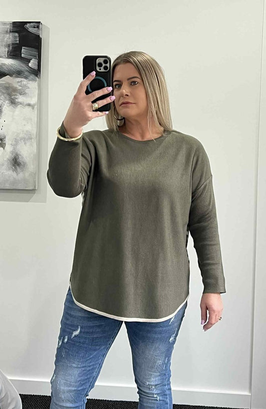 Bessie Back Stripe Knit