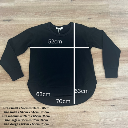 Charlette Curved Hem Sweater