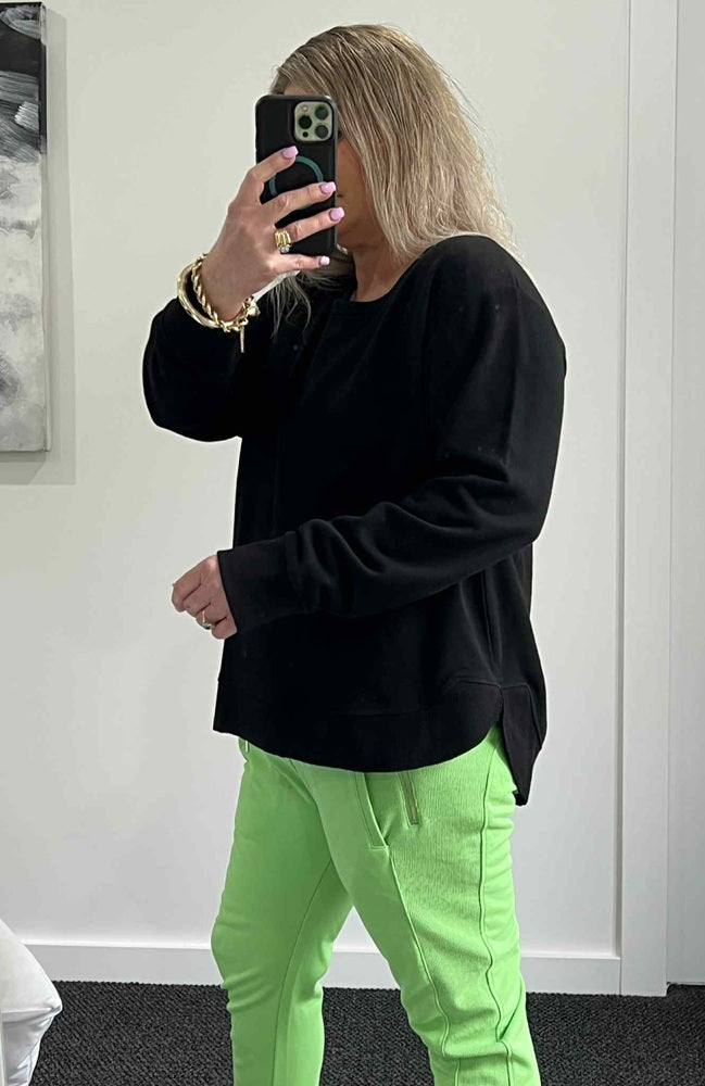 Charlette Curved Hem Sweater