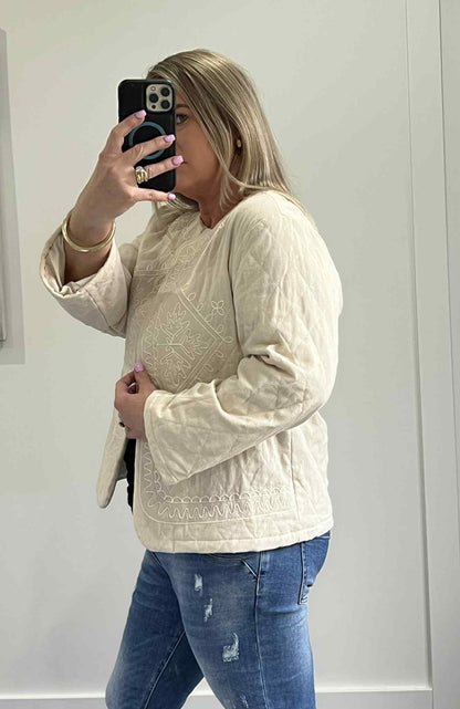Cornelli Stitch Quilt Jacket
