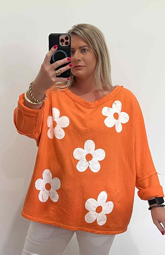 Daisy Sweat - Orange