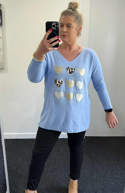 Holly Knit - Light Blue