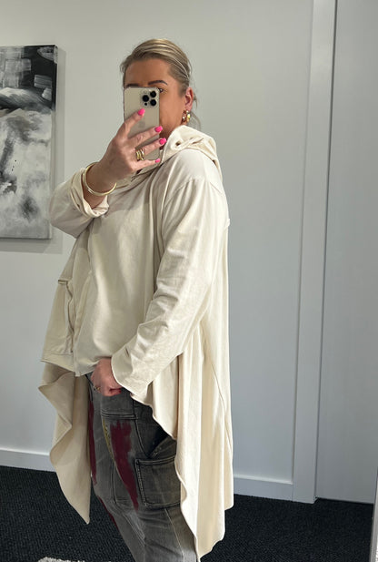 Kimmy Zip Detail Top - Beige