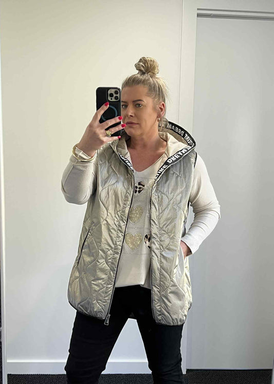 Misty Vest - Pewter Metallic
