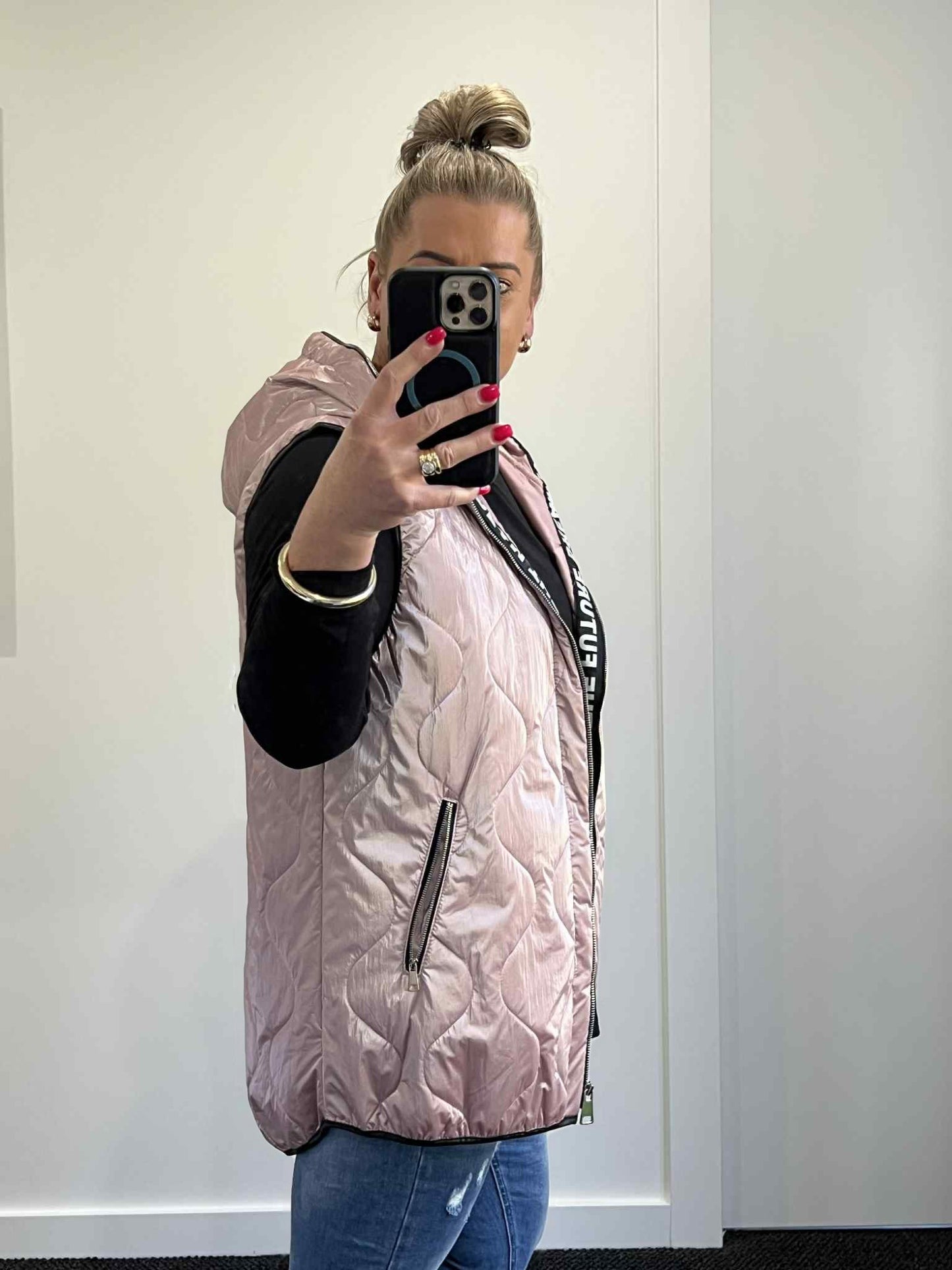 Misty Vest - Pink Metallic