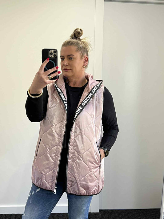 Misty Vest - Pink Metallic