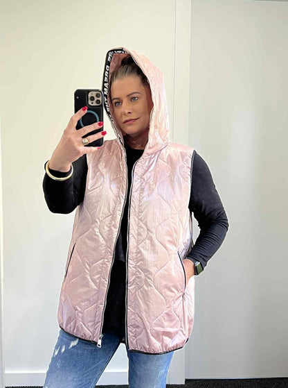 Misty Vest - Pink Metallic