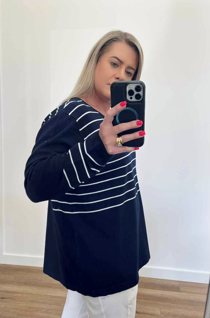 Jayne Button Back Knit