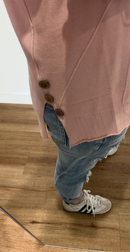Penny Side Button Knit