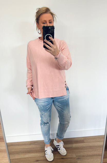 Penny Side Button Knit