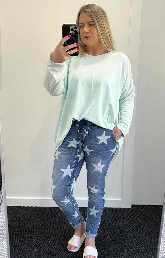Millie Star Denim Joggers