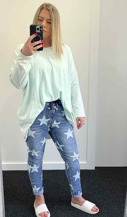 Millie Star Denim Joggers