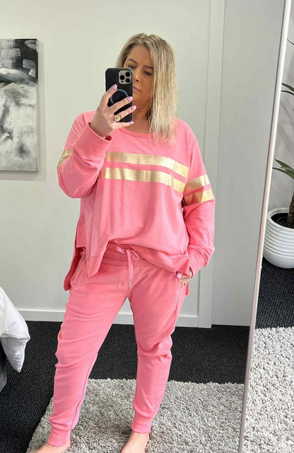 Theresa Two Stripe Sweatshirt