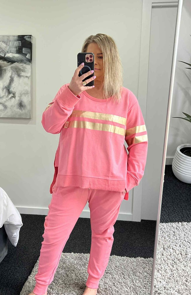Theresa Two Stripe Sweatshirt