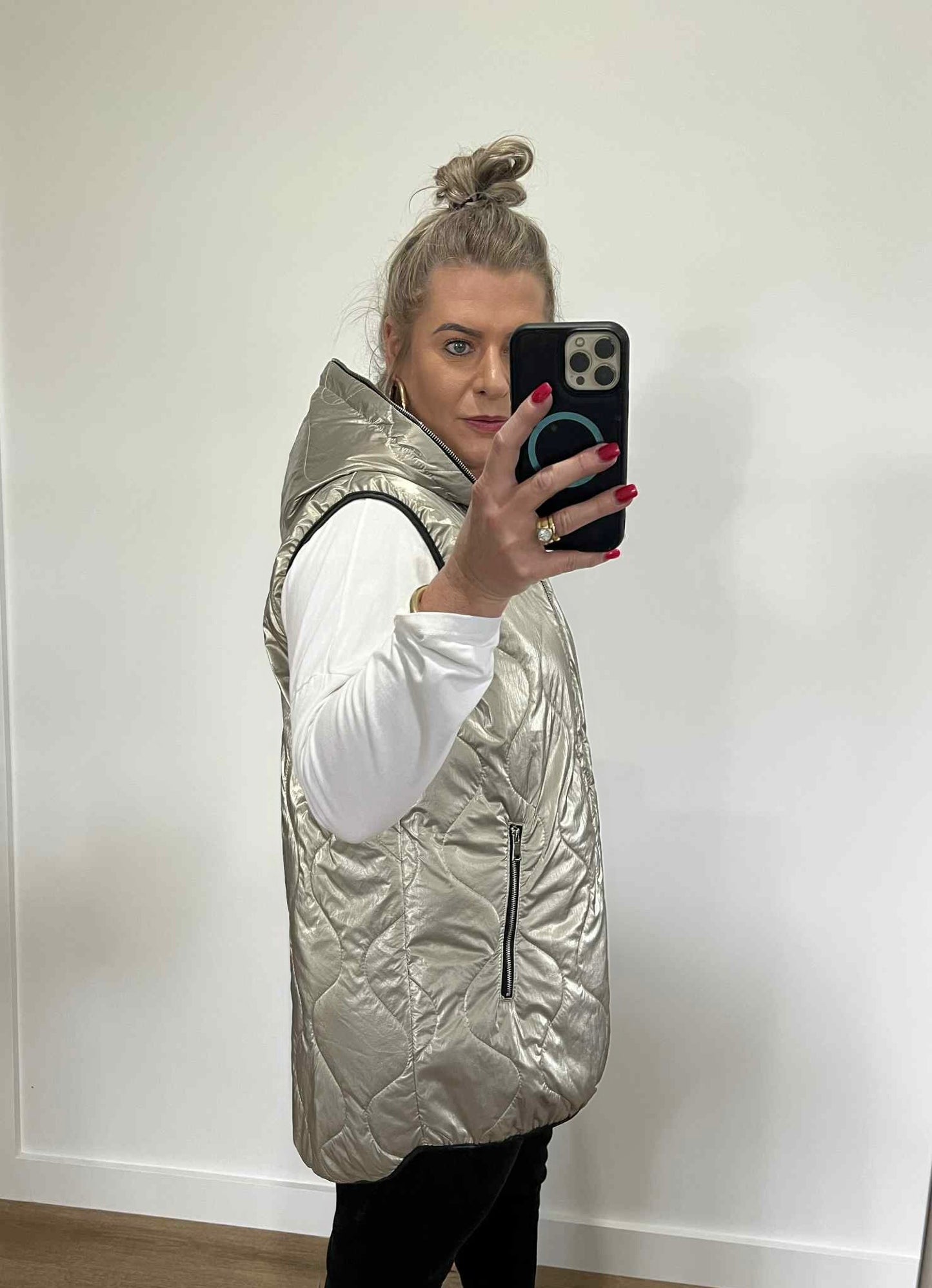 Misty Vest - Pewter Metallic